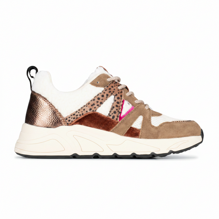 Carocel sneaker maro/roz