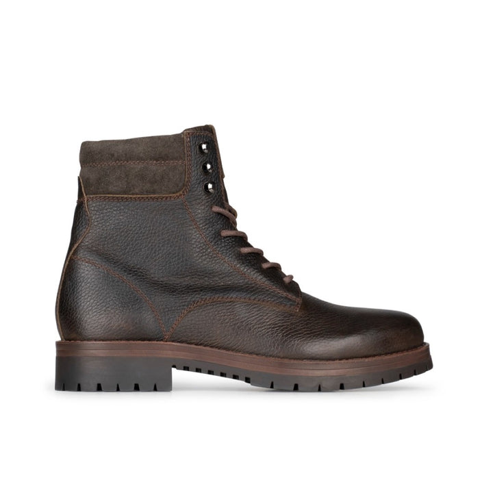MARIO LACE UP BOOT DARK BROWN Leather