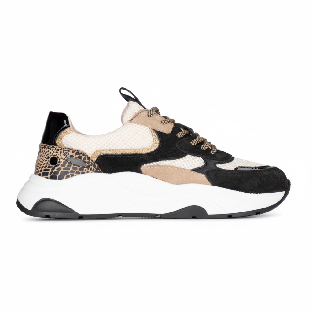 Iva sneaker negru/bej