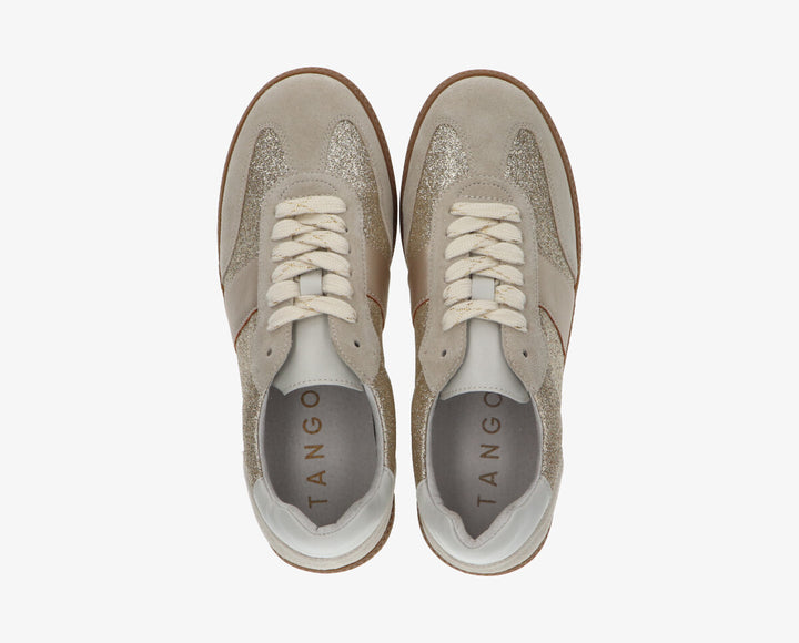 BAY SNEAKER 402 Beige/Gold Velours