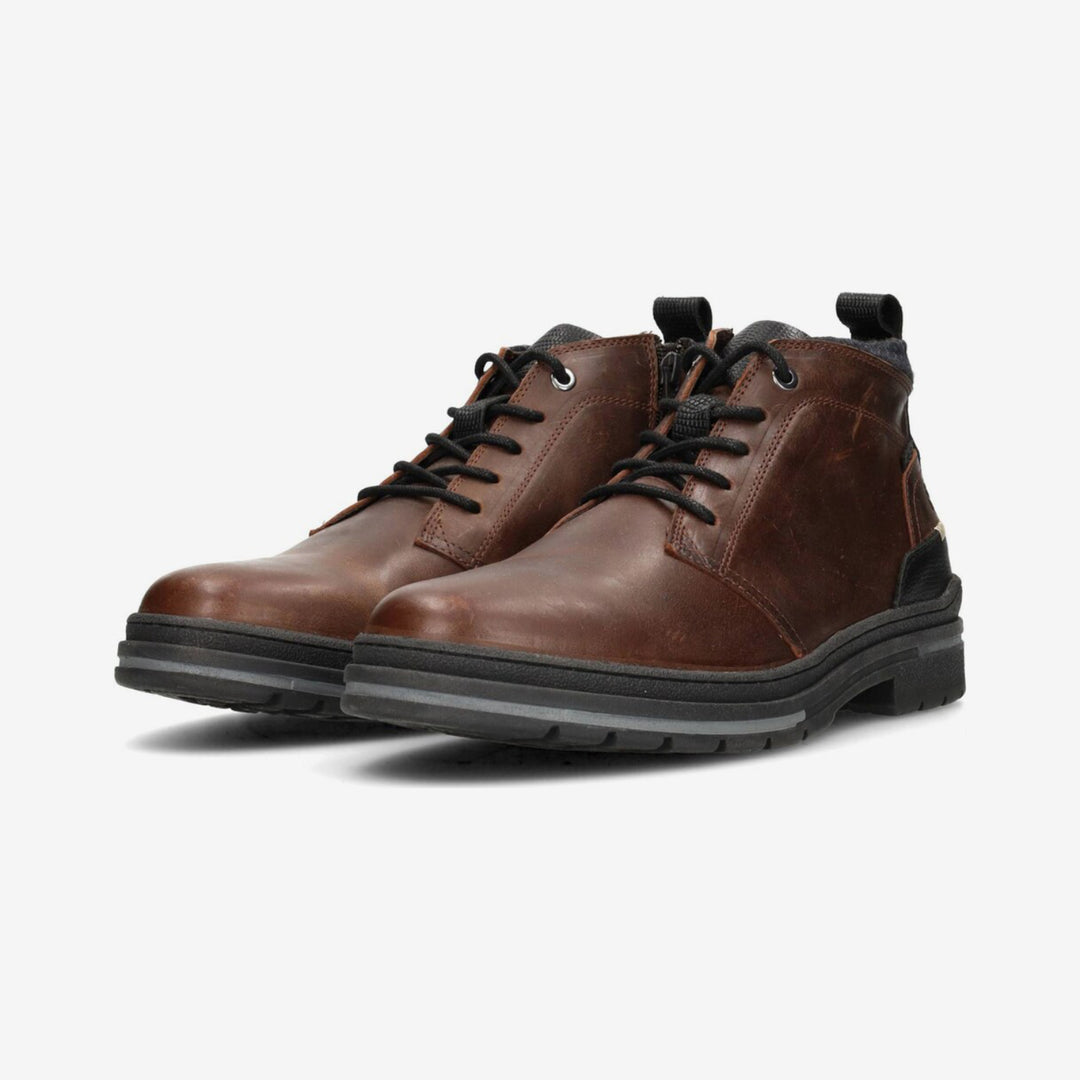 BRUT LACE UP BOOT Dark Brown Leather