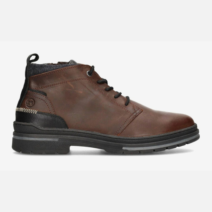 BRUT LACE UP BOOT Dark Brown Leather
