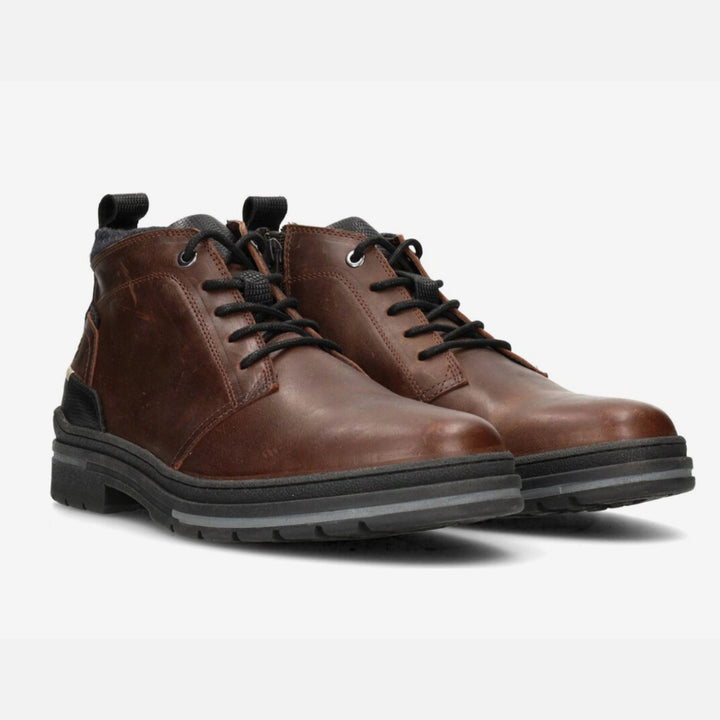 BRUT LACE UP BOOT Dark Brown Leather