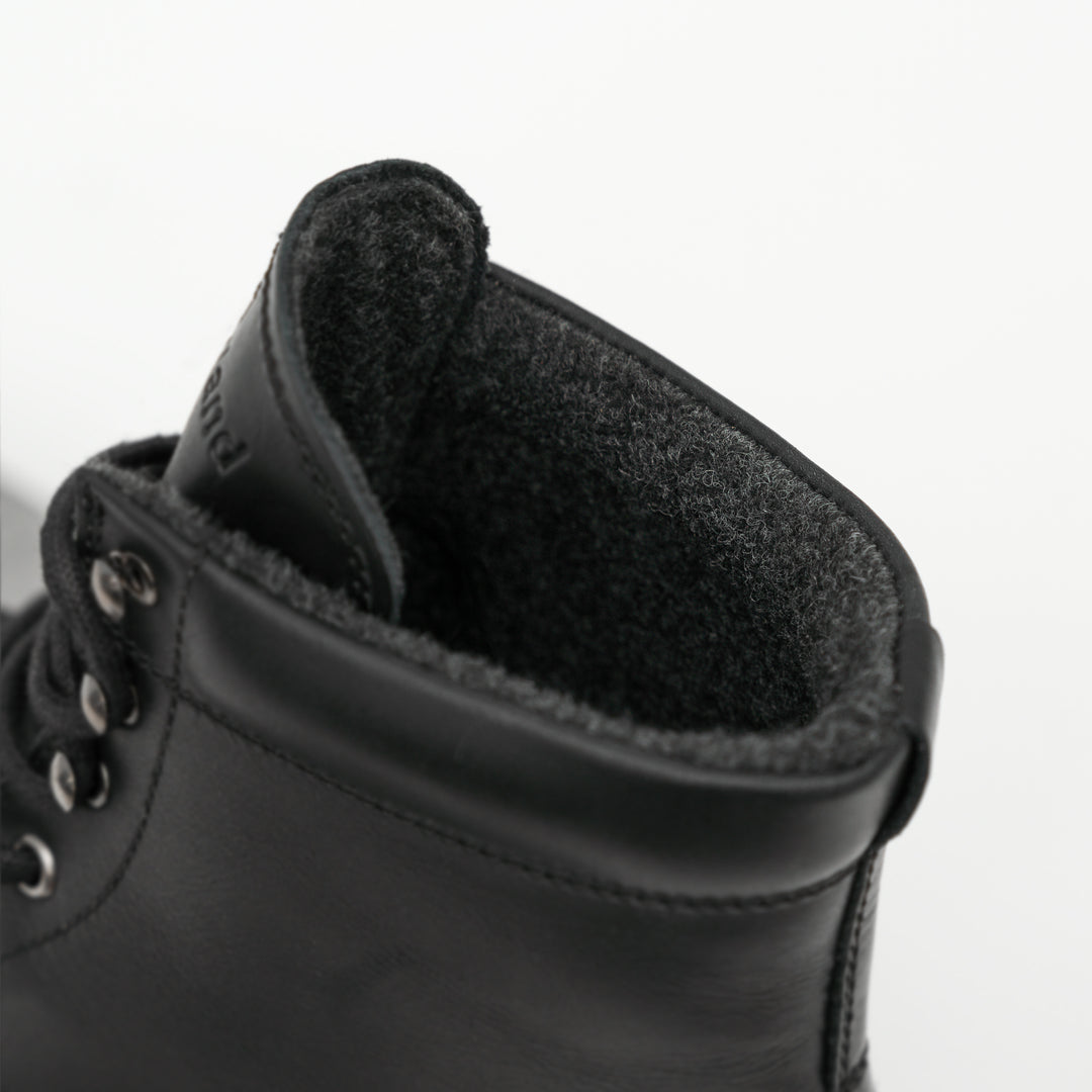 GORDON MID BOOT Black Leather
