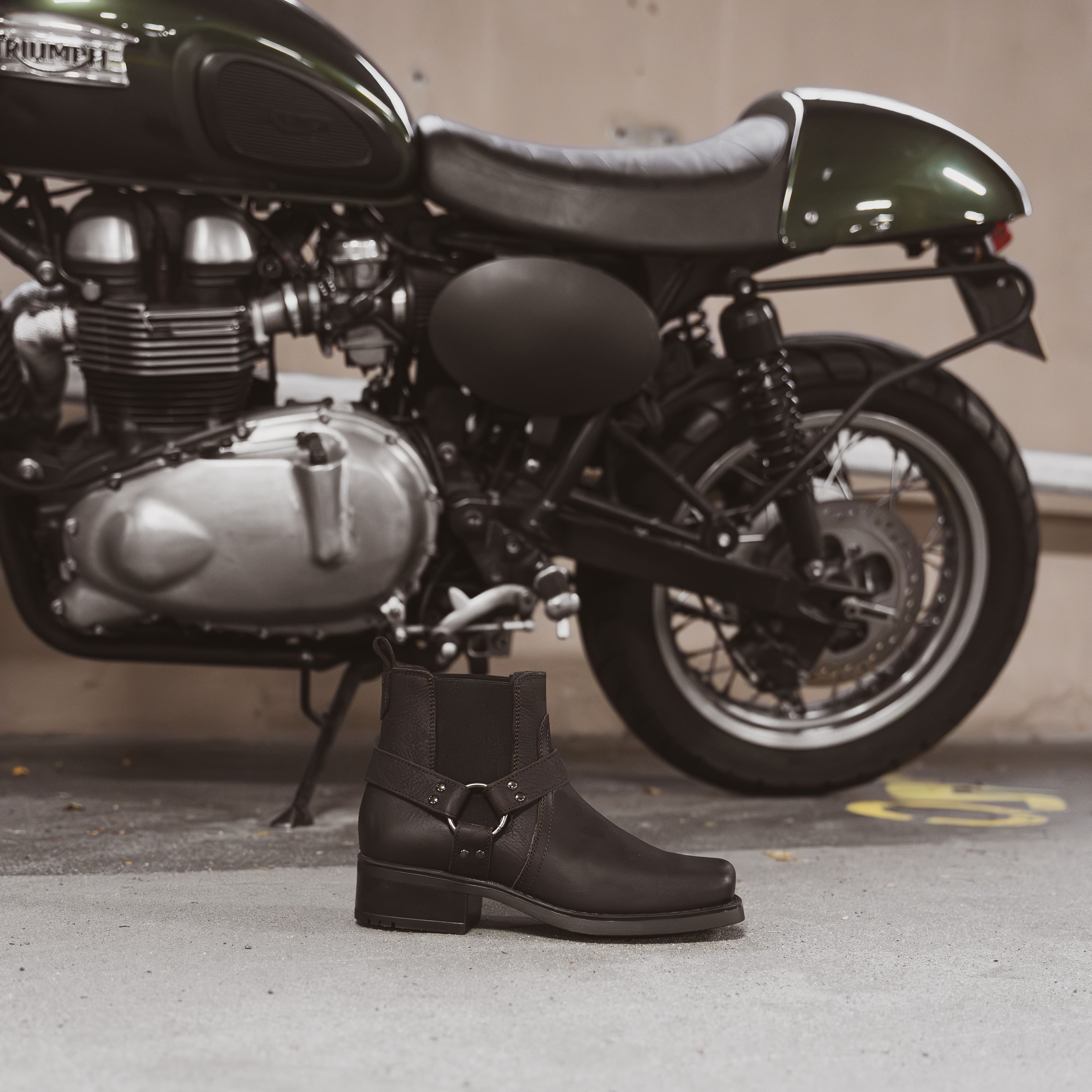NORDLAND Harley ankle boot din piele naturală maro waxy | Alpina