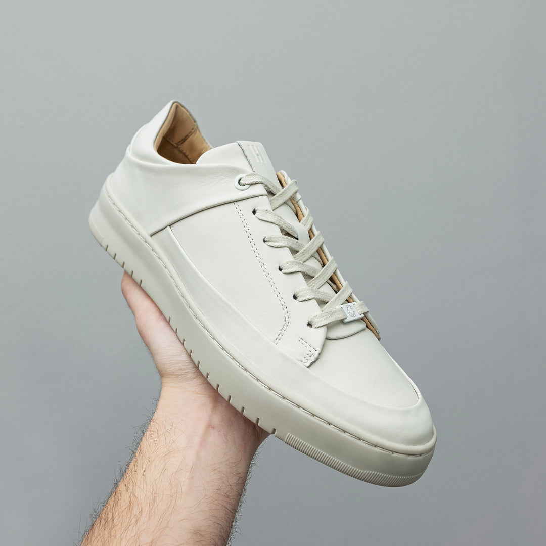 BENNET P4 LOW Off White Leather