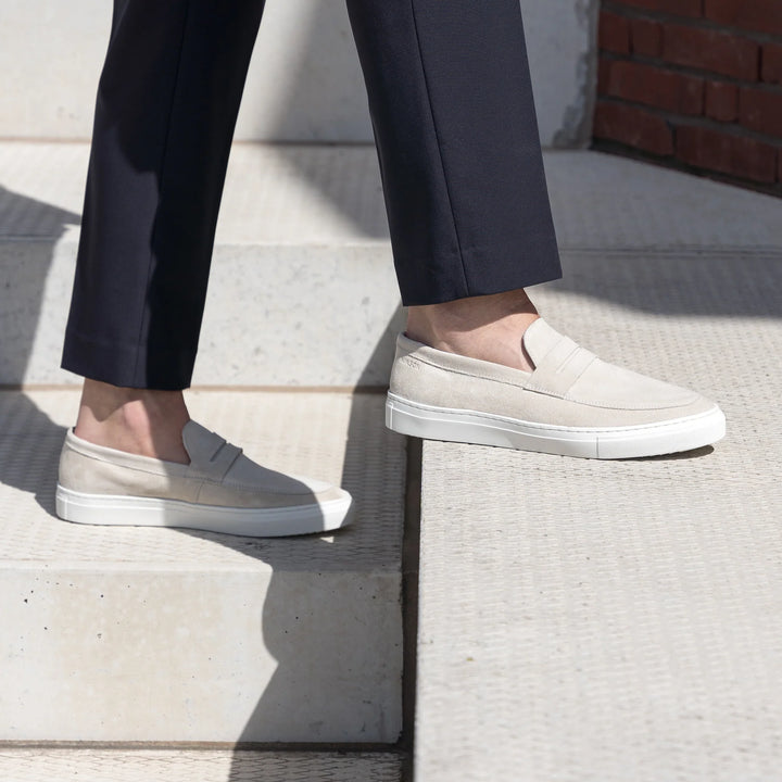 MALTON LOAFER SADDLE  Ice Suede