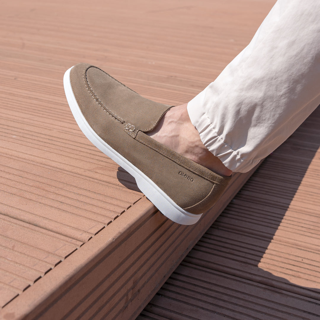 ACE LOAFER MOC Taupe Suede