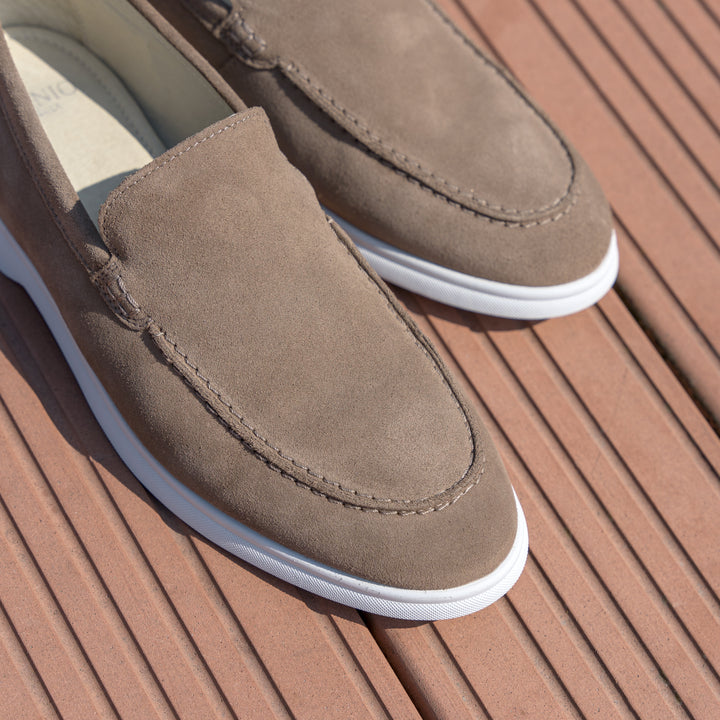 ACE LOAFER MOC Taupe Suede
