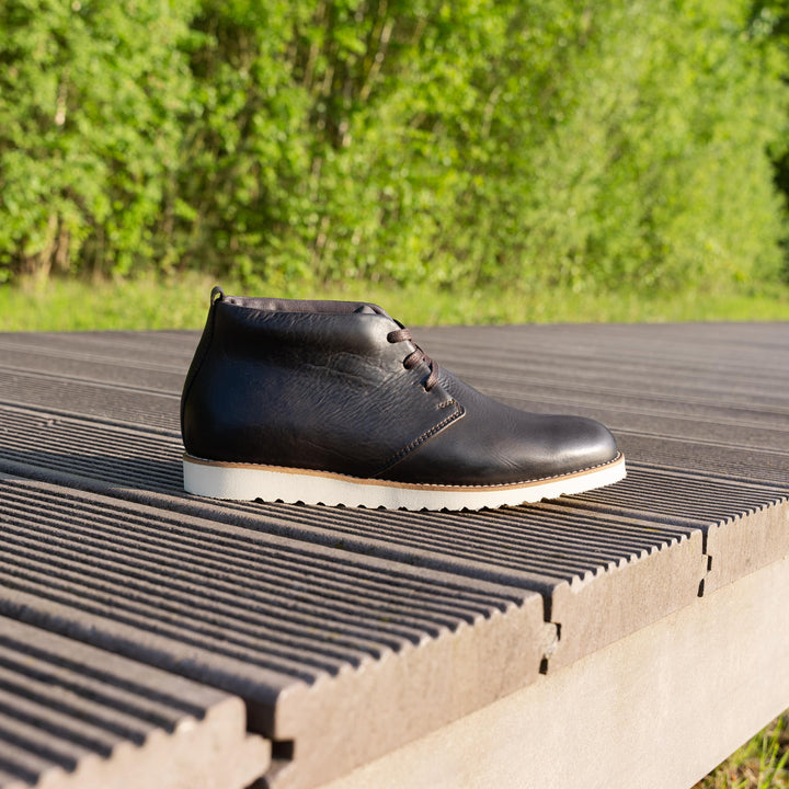 RAVAL CHUKKA Dk Brown Leather Milled