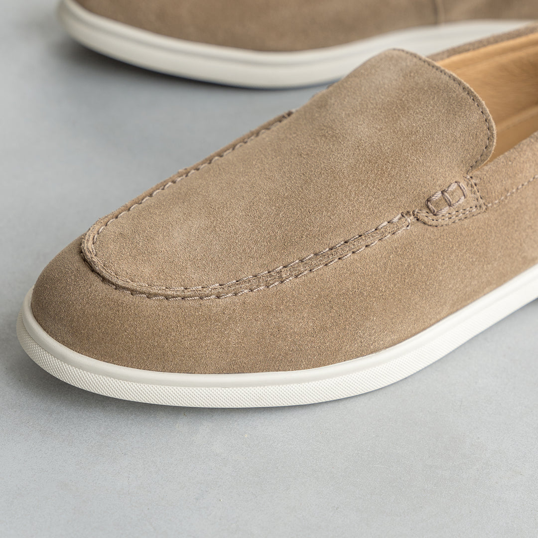 ACE LOAFER MOC Maroliv Suede