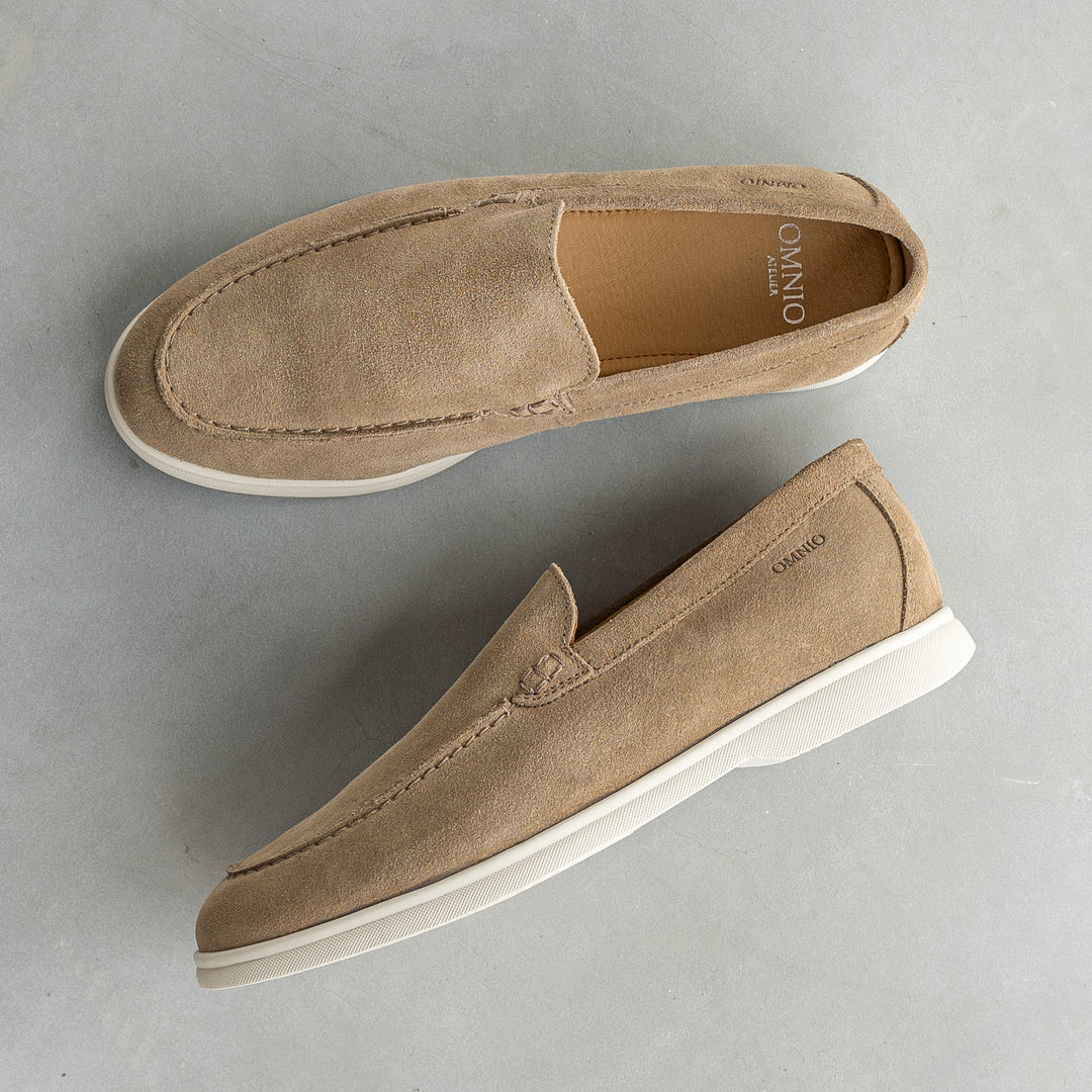 ACE LOAFER MOC Maroliv Suede