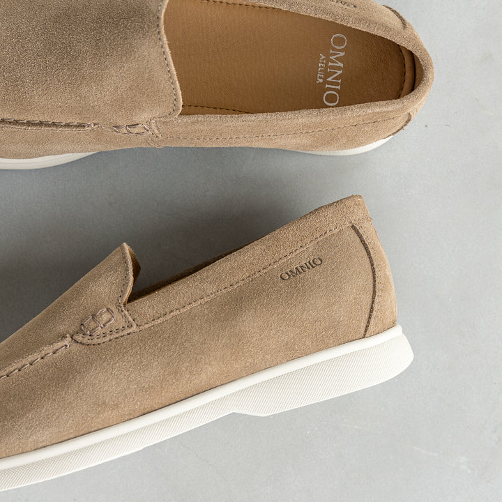 ACE LOAFER MOC Maroliv Suede