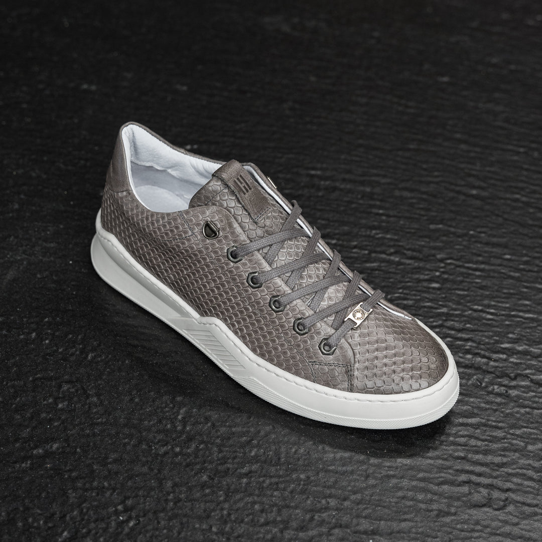 ESKO CITY LOW Dragon Grey Embossed Leather