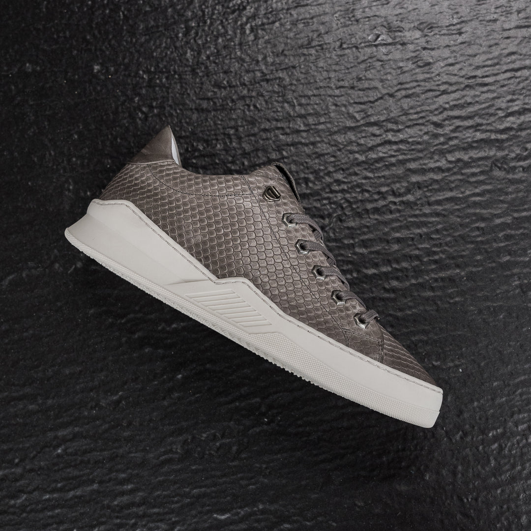 ESKO CITY LOW Dragon Grey Embossed Leather