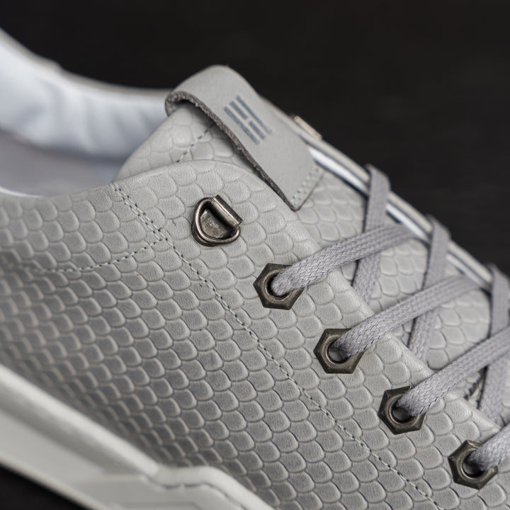 ESKO CITY LOW Dragon Lt.grey Embossed Leather