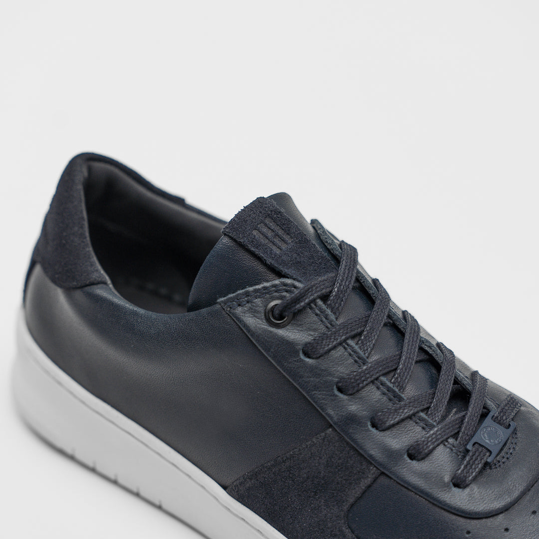 BENNET SONDER LOW Navy LS Leather Milled