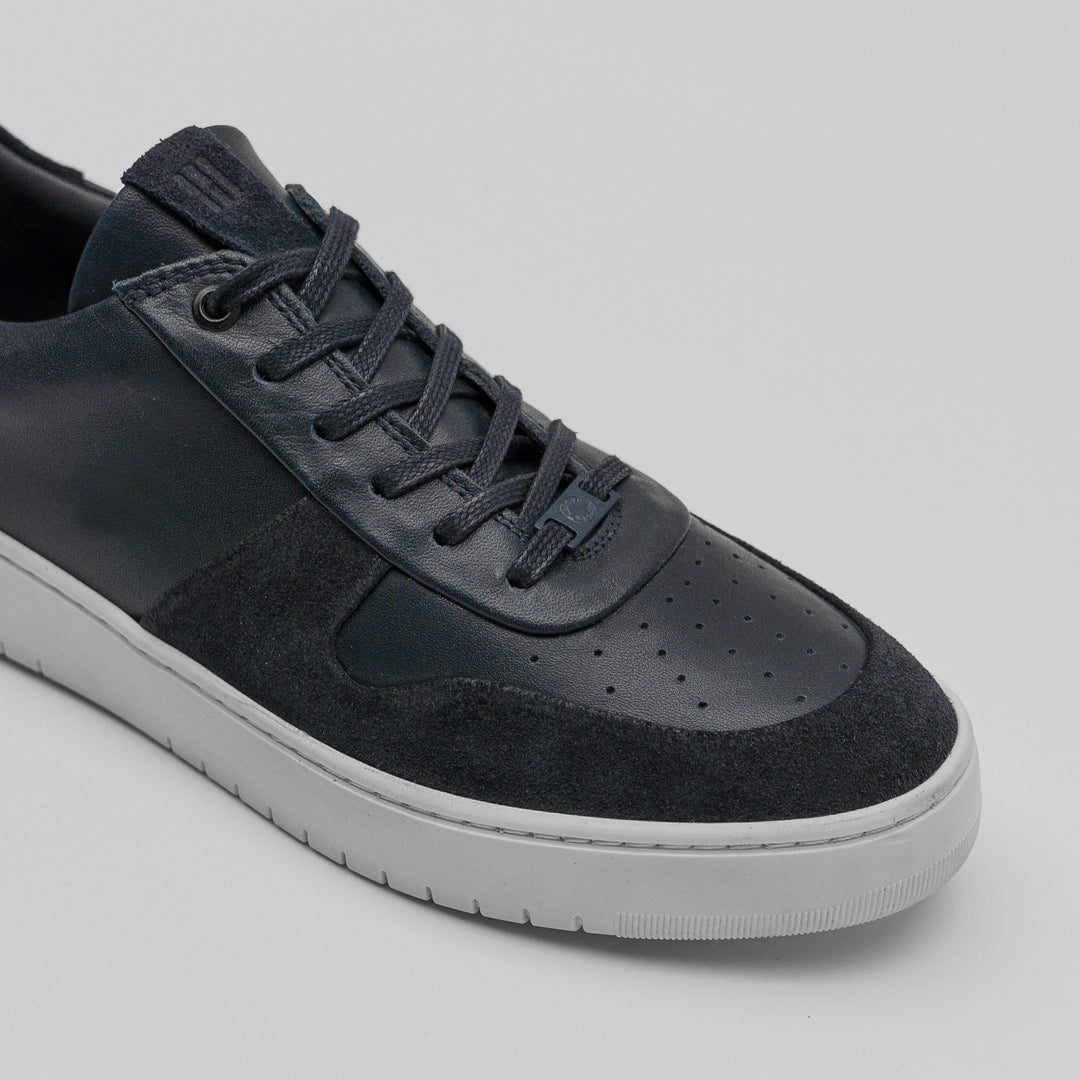 BENNET SONDER LOW Navy LS Leather Milled