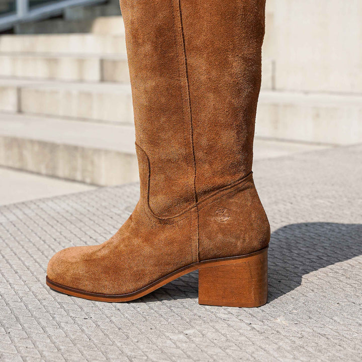 FREY HIGH BOOT Cognac Suede