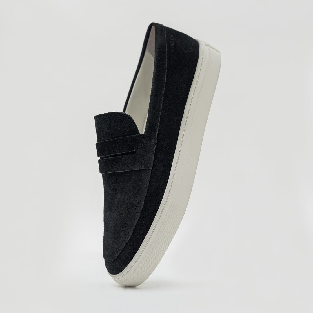 MALTON LOAFER SADDLE Black Suede