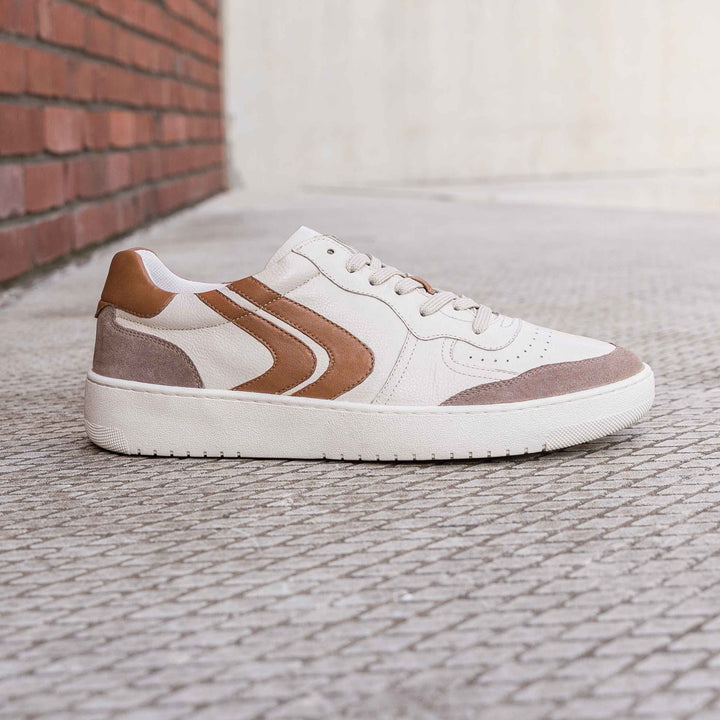 HANK SNEAKER Piele Naturală Alb - Tan