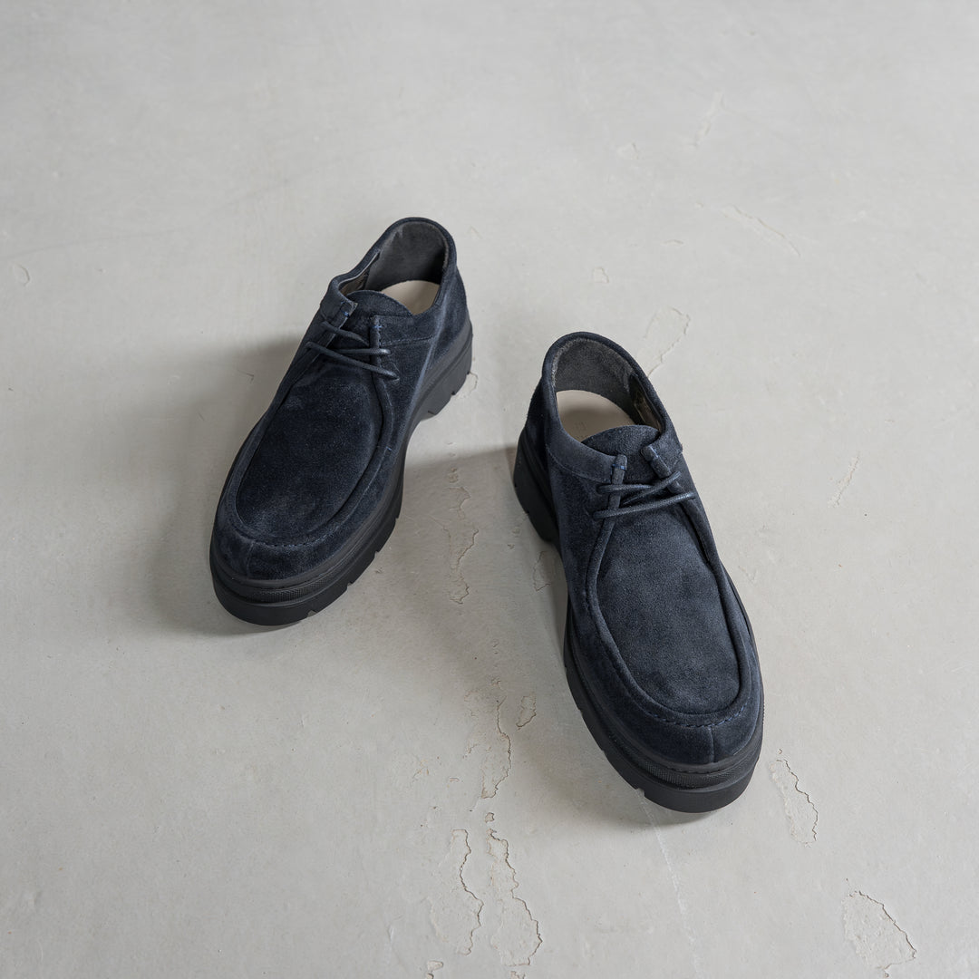 ELON LACE MOC Dk Blue Suede