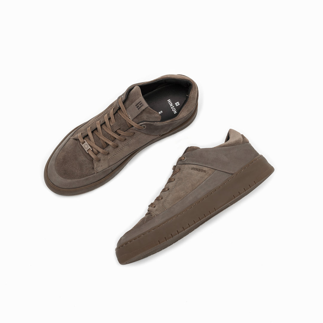 BENNET P4 LOW Taupe Nubuck Suede