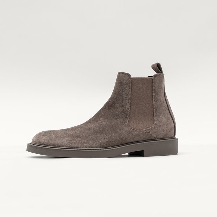 BEATENBERG CHELSEA Taupe Leather Suede