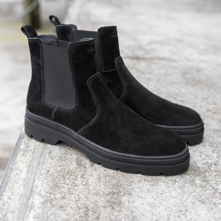 ELON CHELSEA Black Suede