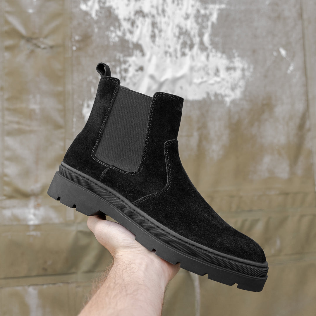 ELON CHELSEA Black Suede