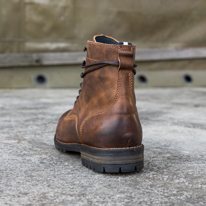 GORDON TOE CAP BOOT Piele Naturală  Bruciato