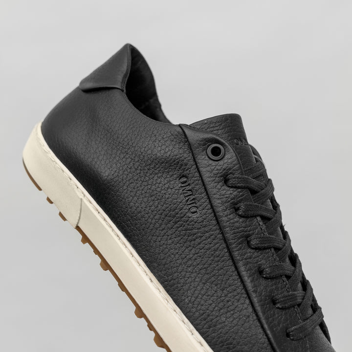 BELGRADO BASE LOW Black Leather Milled