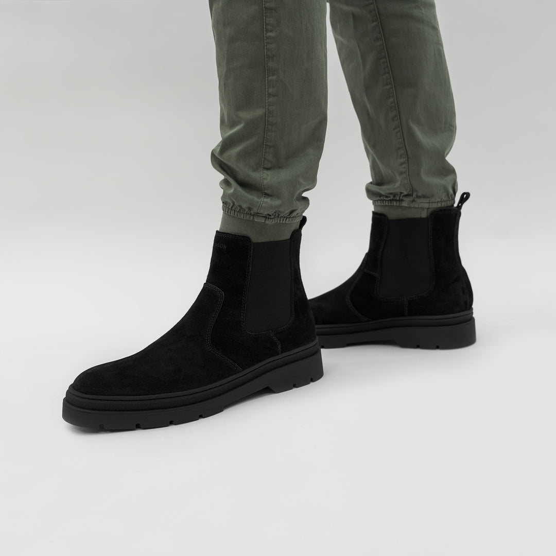 ELON CHELSEA Black Suede