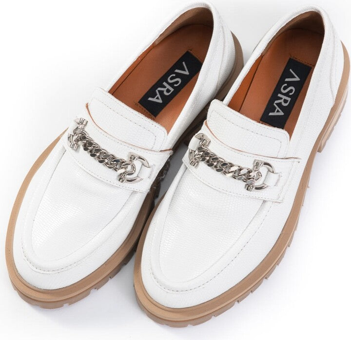 FAYE LOAFER Bright White Leather