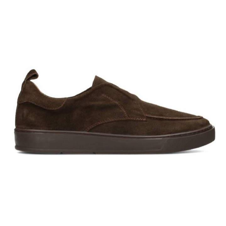 GREGORY MOC SHOES Dark Brown Suede