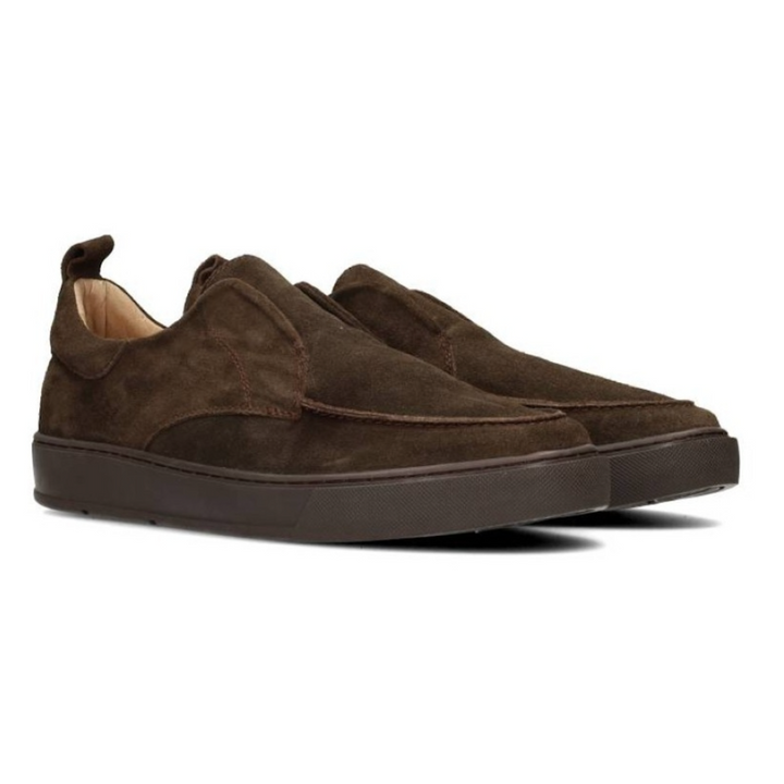GREGORY MOC SHOES Dark Brown Suede