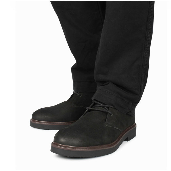 HUDSON LACE BOOT Black Nubuck