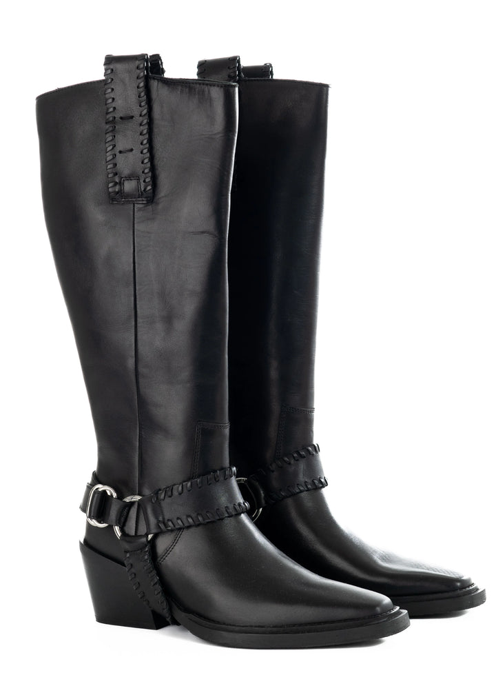 KYLE TALL BOOT Black Leather