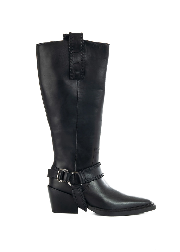 KYLE TALL BOOT Black Leather