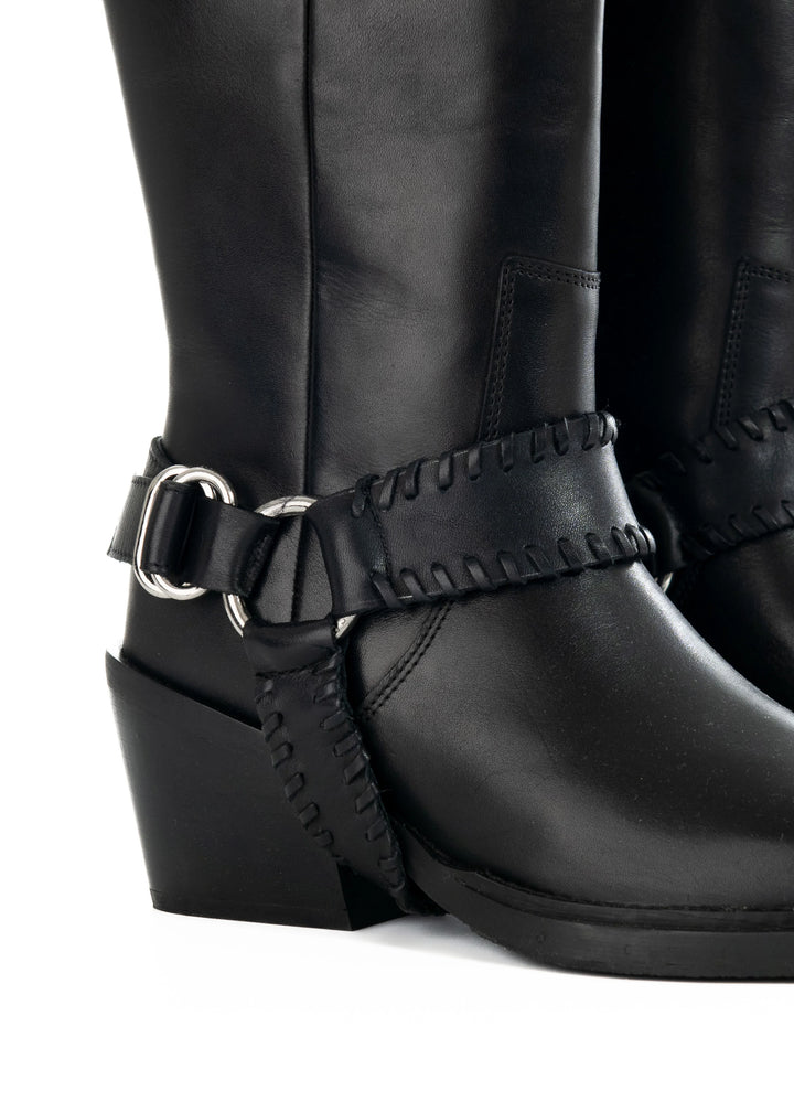 KYLE TALL BOOT Black Leather