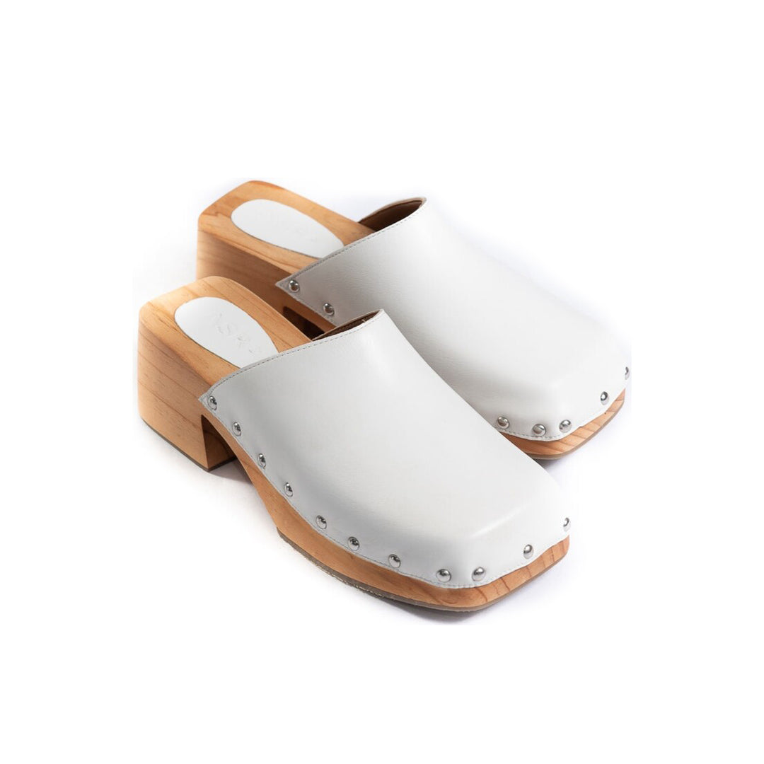 JUDE SANDAL Bright White Leather
