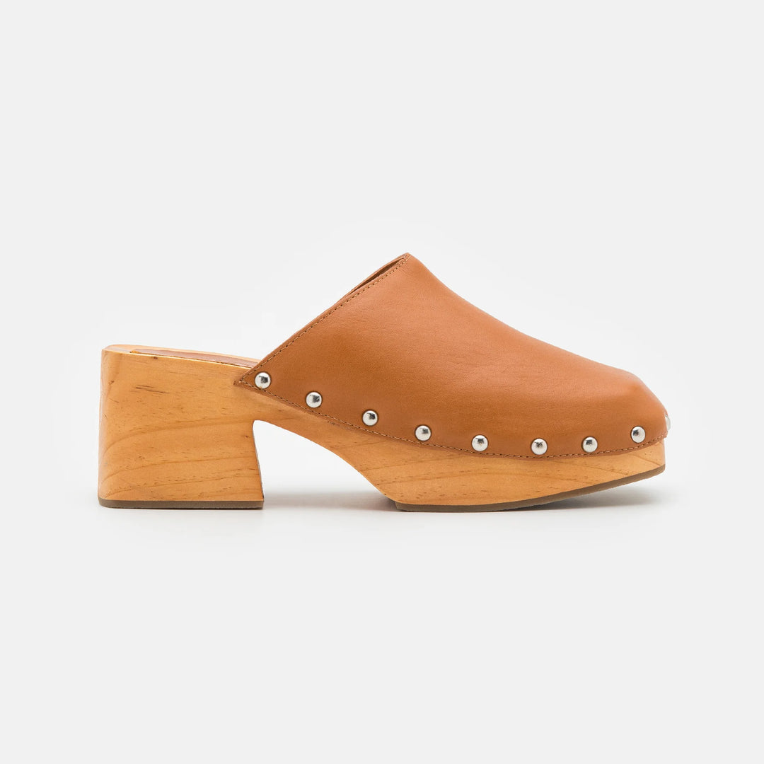JUDE MULE Spice Tan Leather
