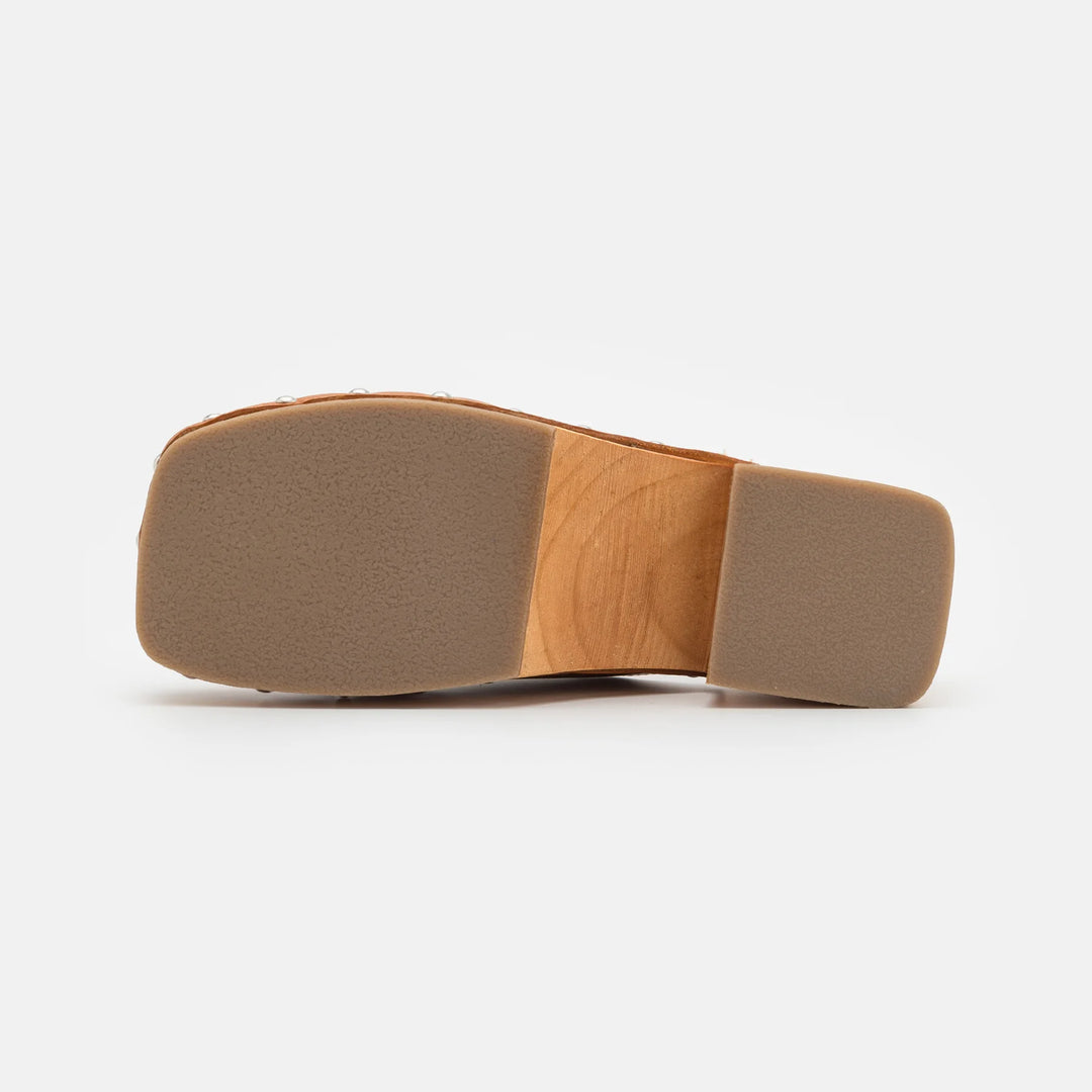 JUDE MULE Spice Tan Leather