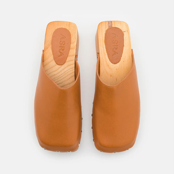 JUDE MULE Spice Tan Leather