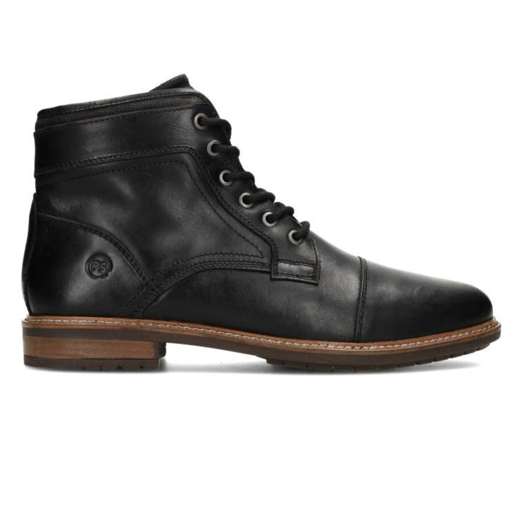 JONI LACE BOOT Black Leather