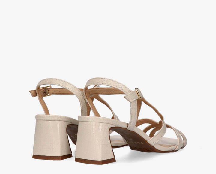 KATYA SANDAL Off White Leather