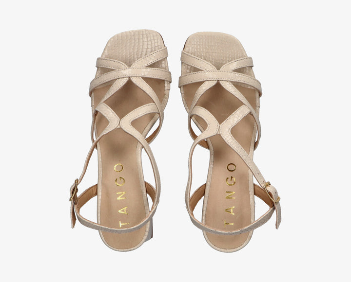 KATYA SANDAL Off White Leather