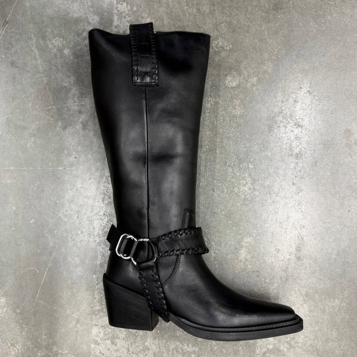KYLE TALL BOOT Black Leather