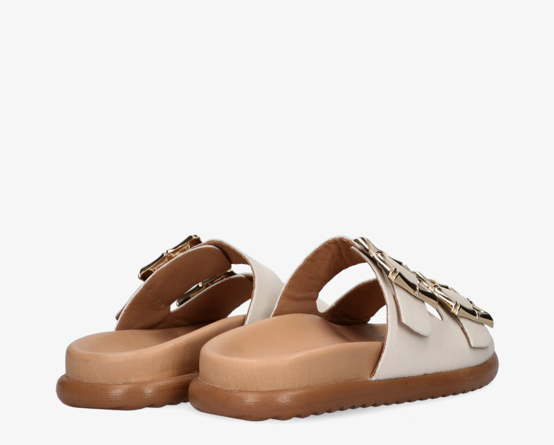 LILIA SLIPPER Off White Leather