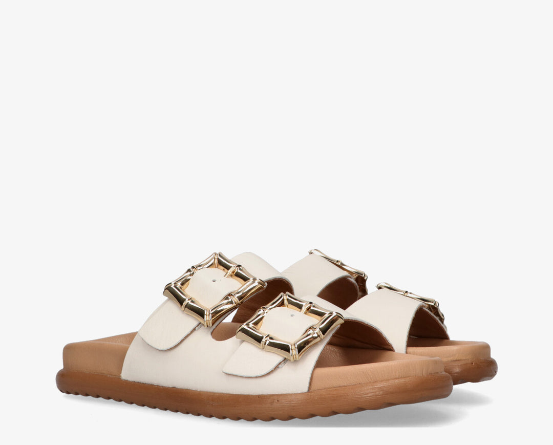 LILIA SLIPPER Off White Leather